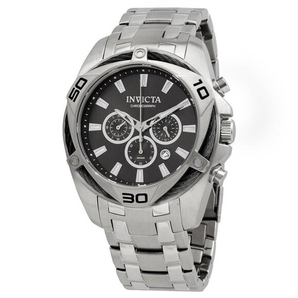 NWT Authentic Invicta Bolt Chronograph Quartz Black Dial Men's Watch - Picture 1 of 3